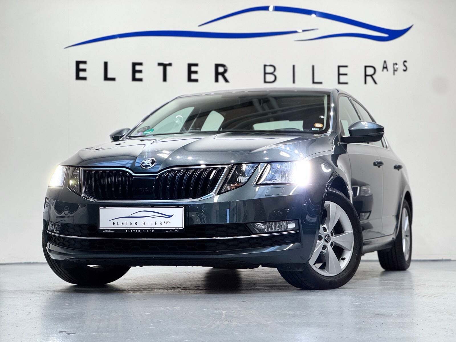 Grå Skoda Octavia fra 2018 set udefra