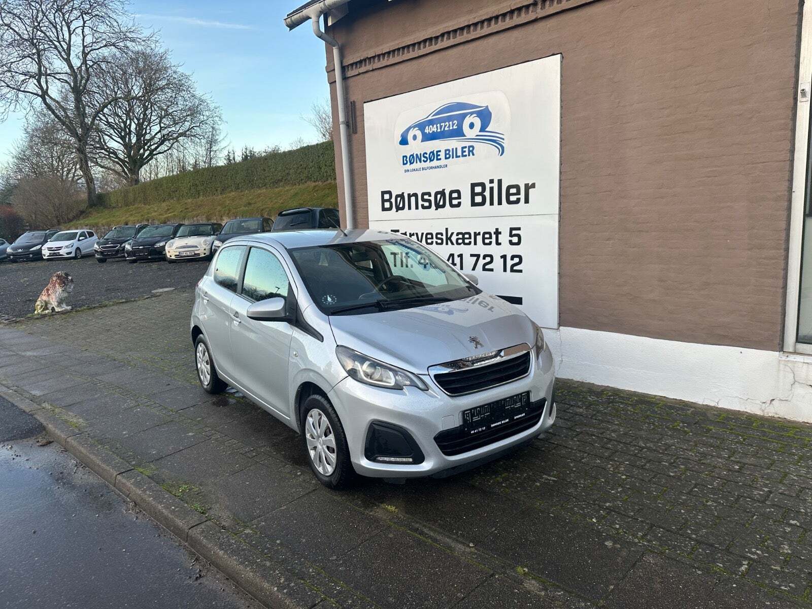 Sølv Peugeot 108 fra 2014