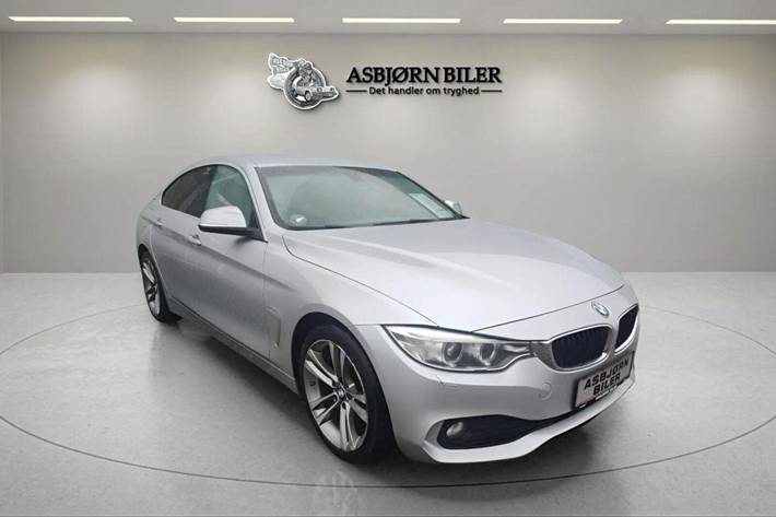 Grå BMW 420d fra 2017