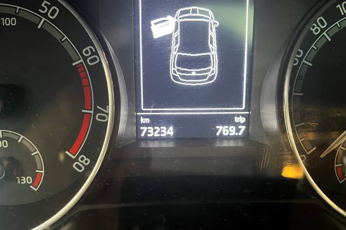 Brun Skoda Fabia fra 2019