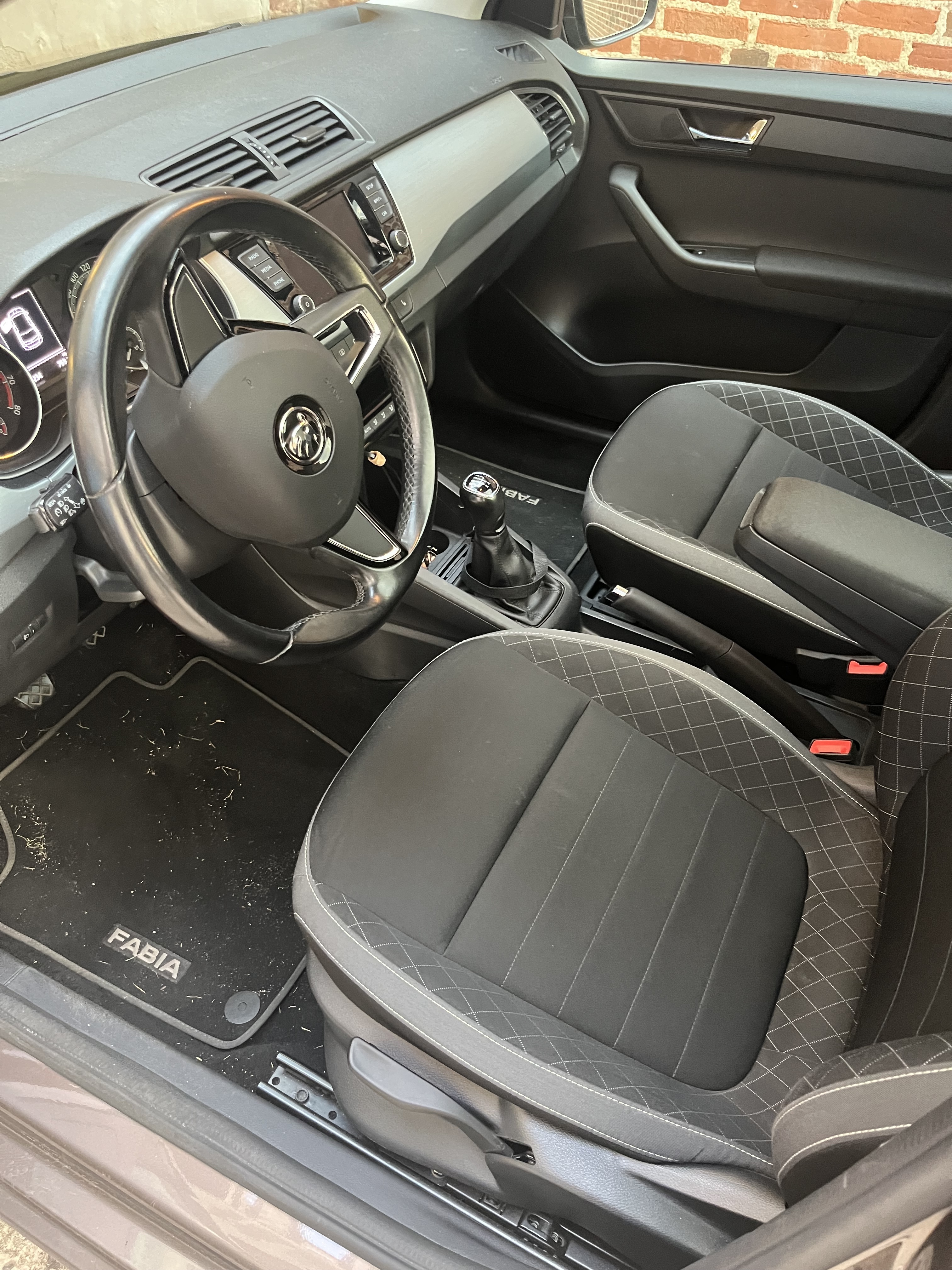 Brun Skoda Fabia fra 2019