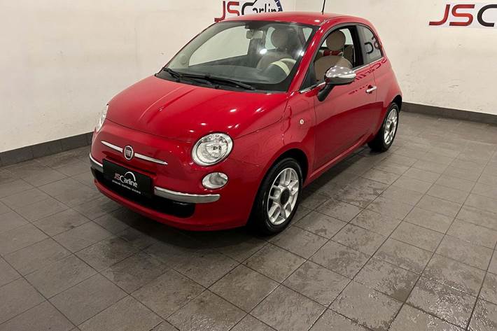 Rød Fiat 500 fra 2008