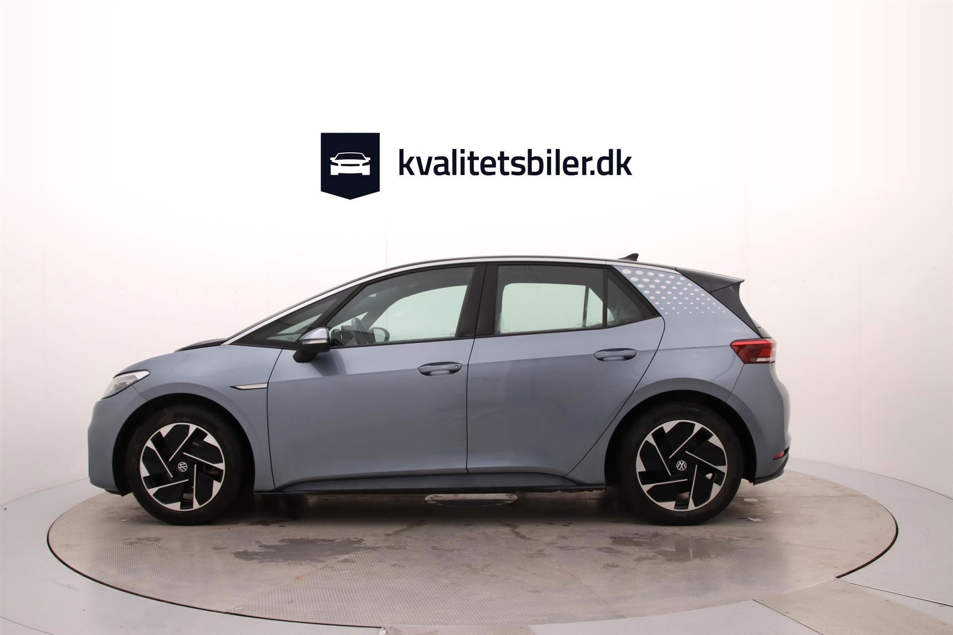 Blå VW ID.3 fra 2021