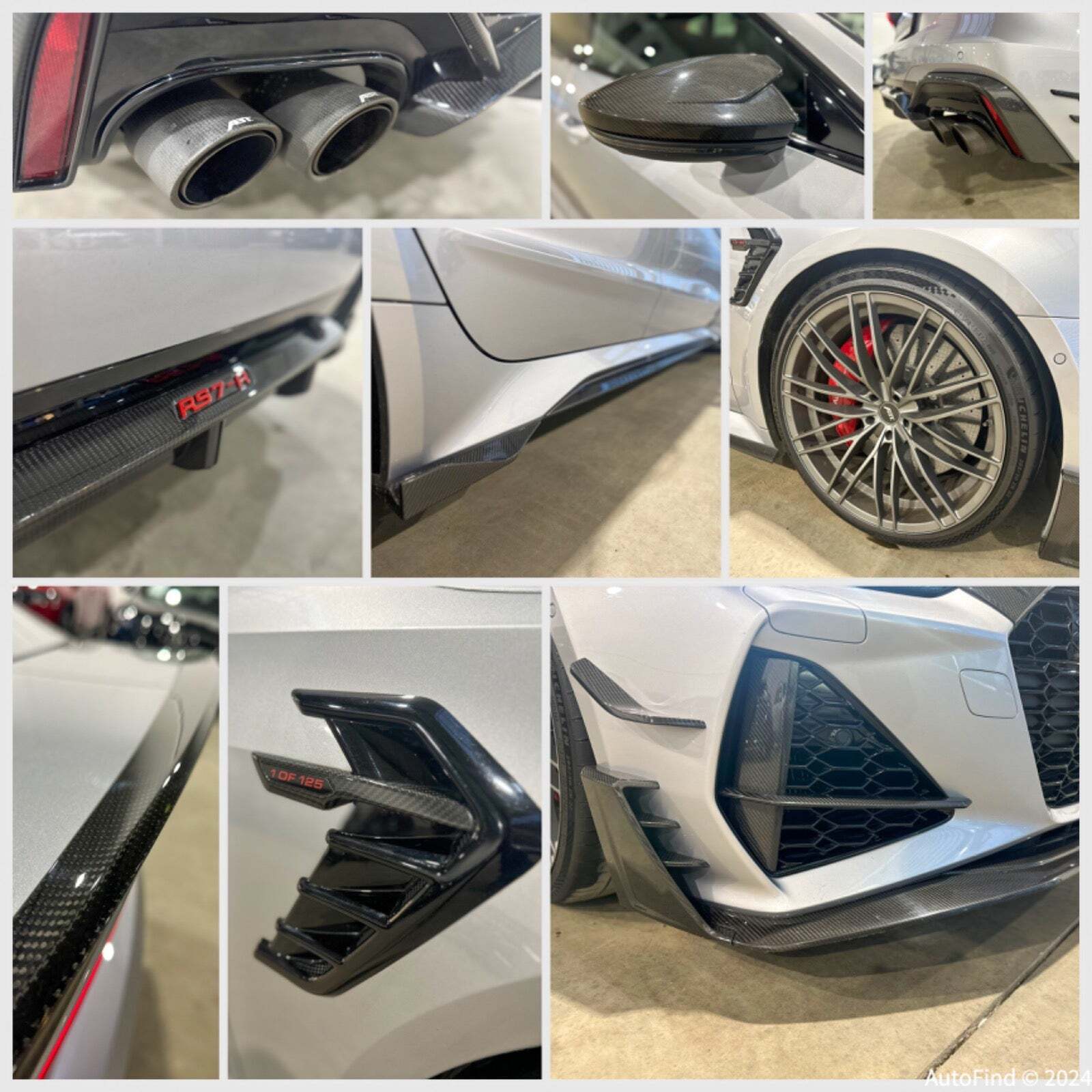 Sølv Audi RS7 fra 2020