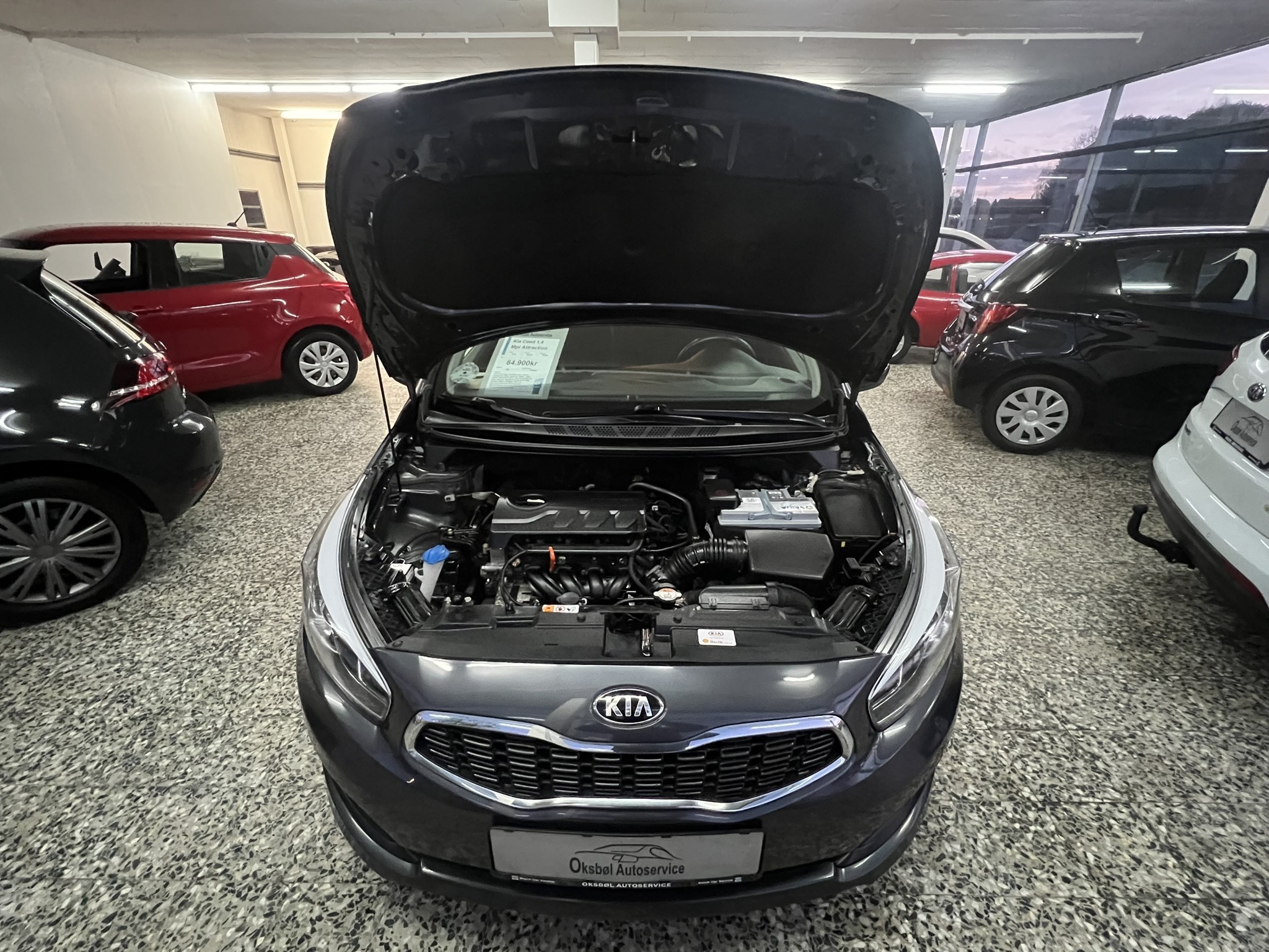 Grå Kia Ceed fra 2016