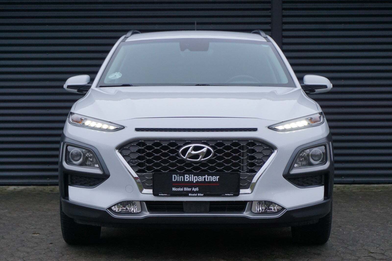 Hvid Hyundai Kona fra 2020