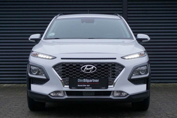 Hvid Hyundai Kona fra 2020