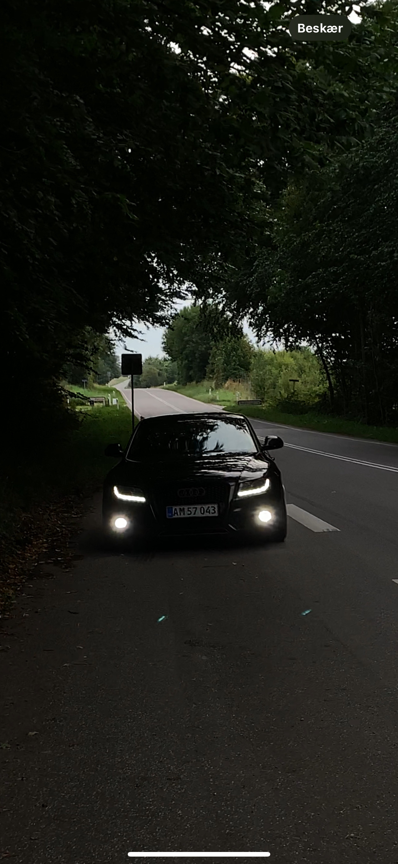 Sort Audi A5 fra 2009
