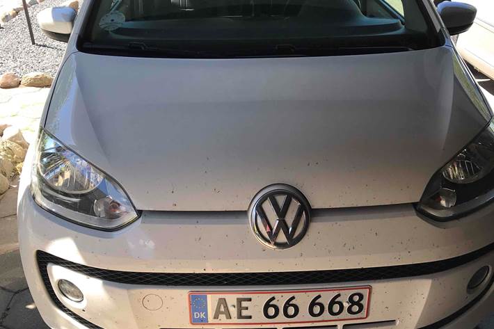 Hvid VW UP! fra 2013
