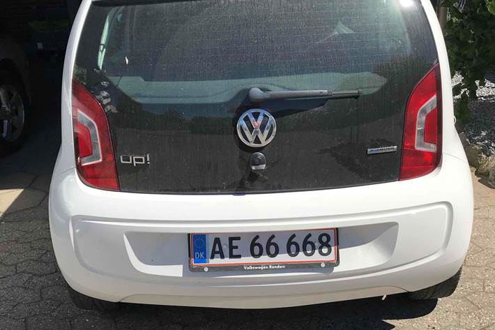 Hvid VW UP! fra 2013