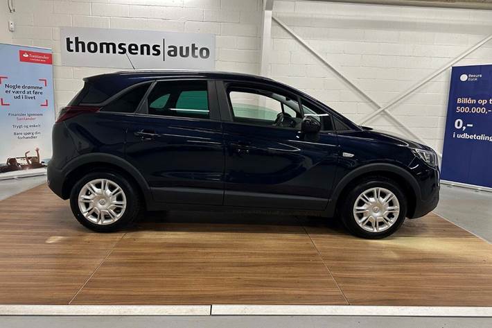 Blå Opel Crossland X fra 2019