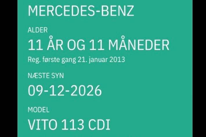 undefined Mercedes Vito fra 2013