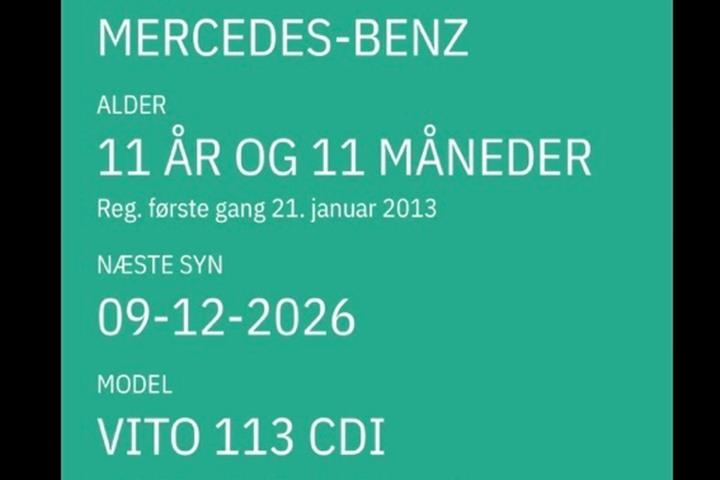 undefined Mercedes Vito fra 2013