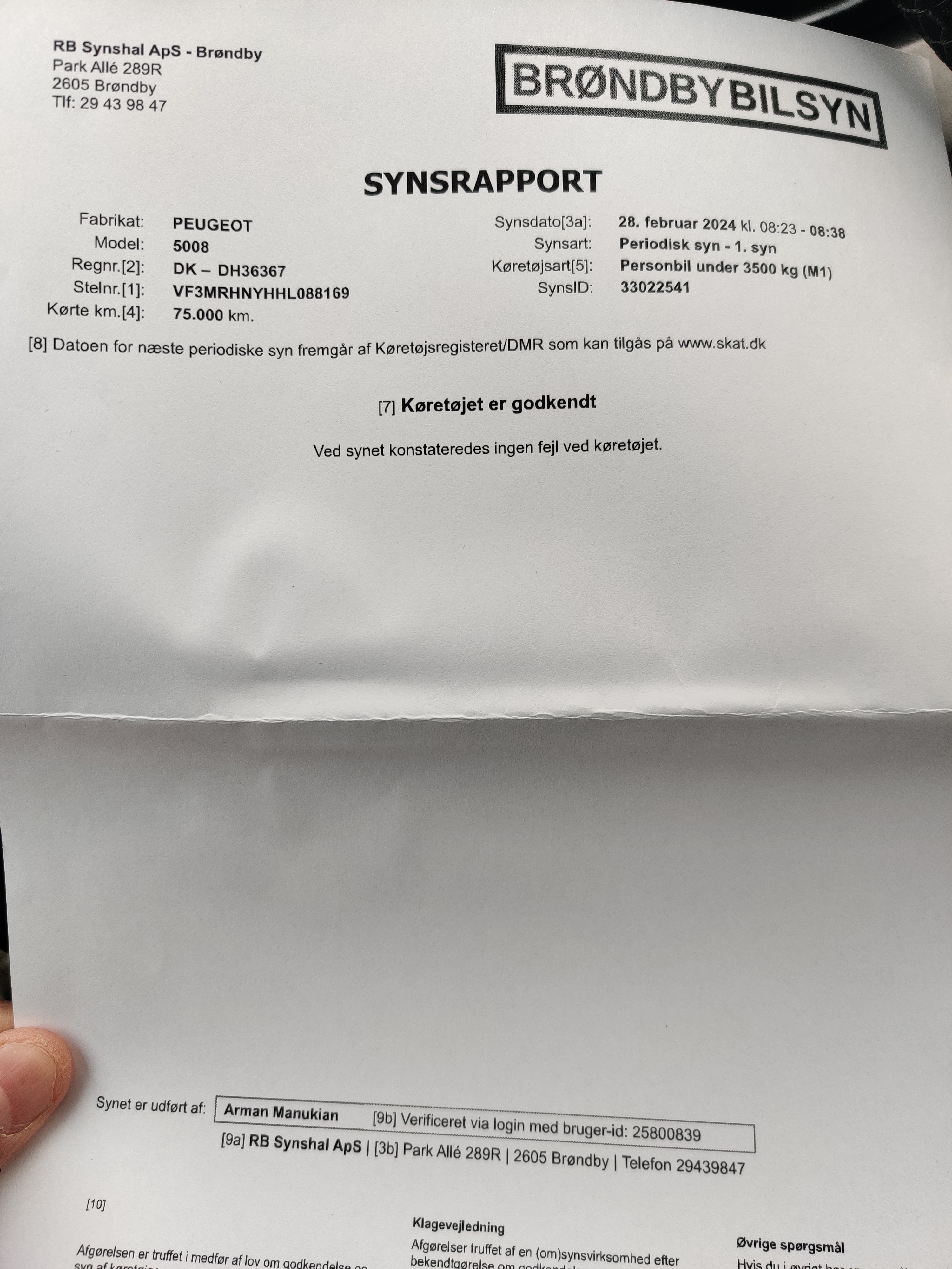 Sort Peugeot 5008 fra 2018