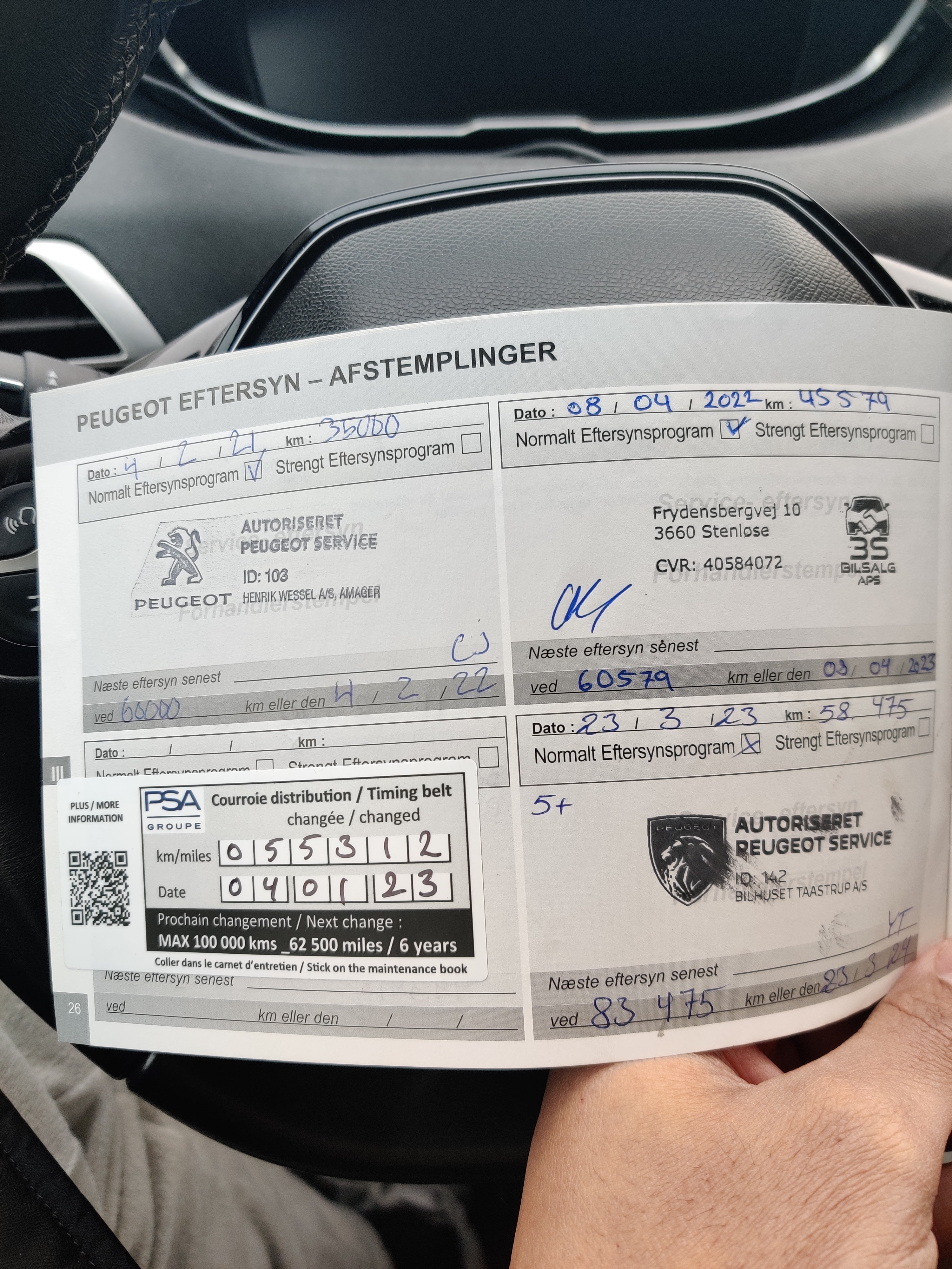 Sort Peugeot 5008 fra 2018