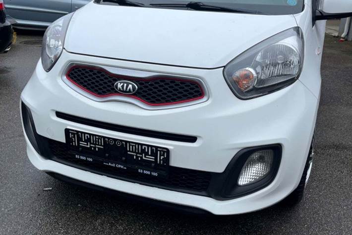 Rød Kia Picanto fra 2014