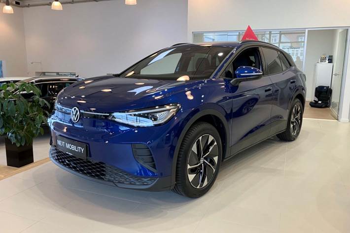 Blå VW ID.4 fra 2025