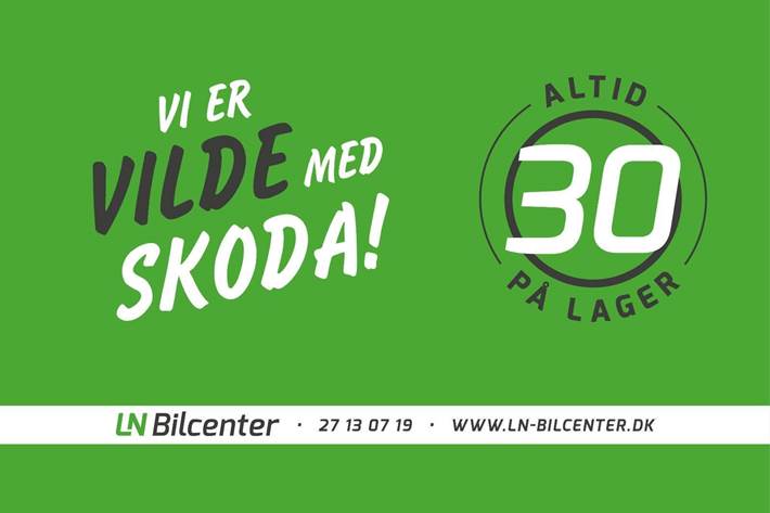 Grå Skoda Octavia fra 2018