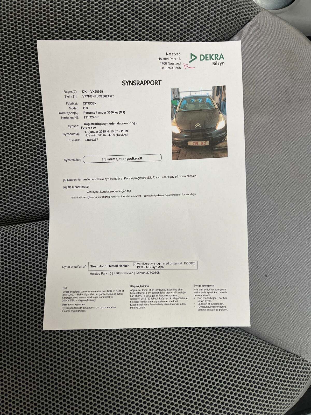 Blå Citroën C3 fra 2004