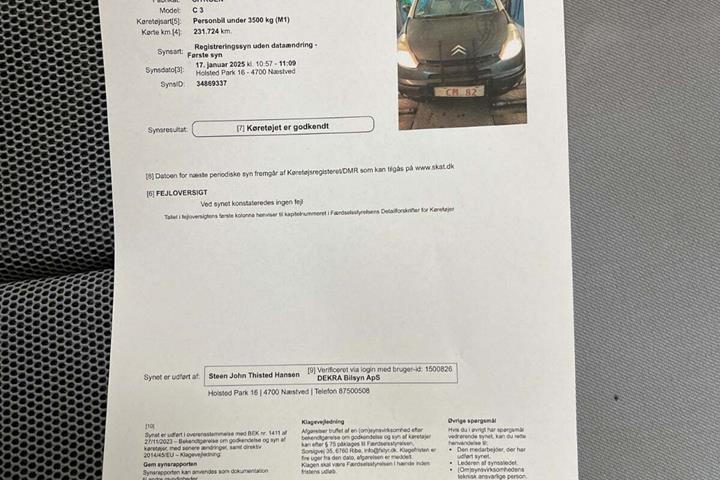 Blå Citroën C3 fra 2004