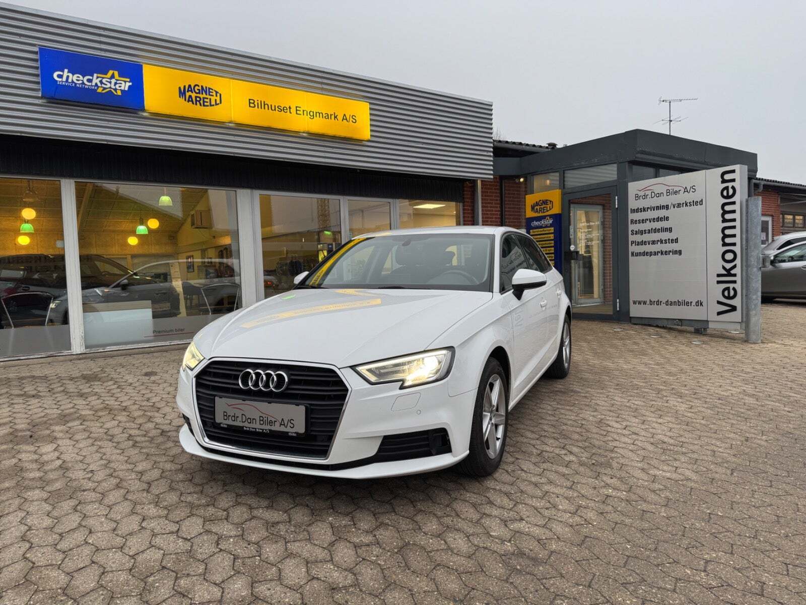 Hvid Audi A3 fra 2018