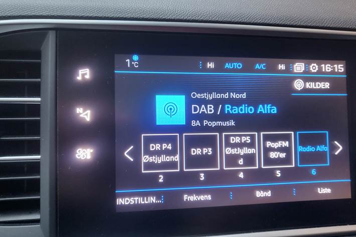 Sort Peugeot 308 fra 2019