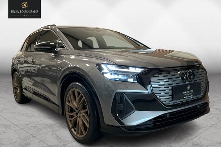 Grå Audi Q4 fra 2021 set udefra