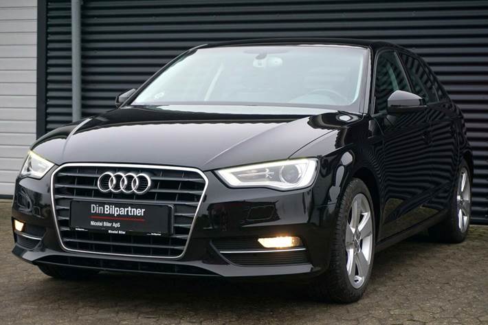 Sort Audi A3 fra 2014
