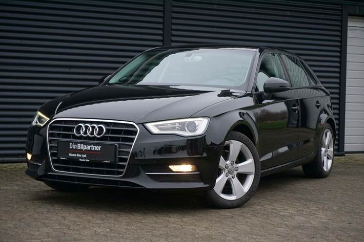 Sort Audi A3 fra 2014