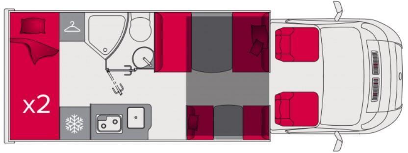 Hvid Pilote P696 S fra 2020 set udefra