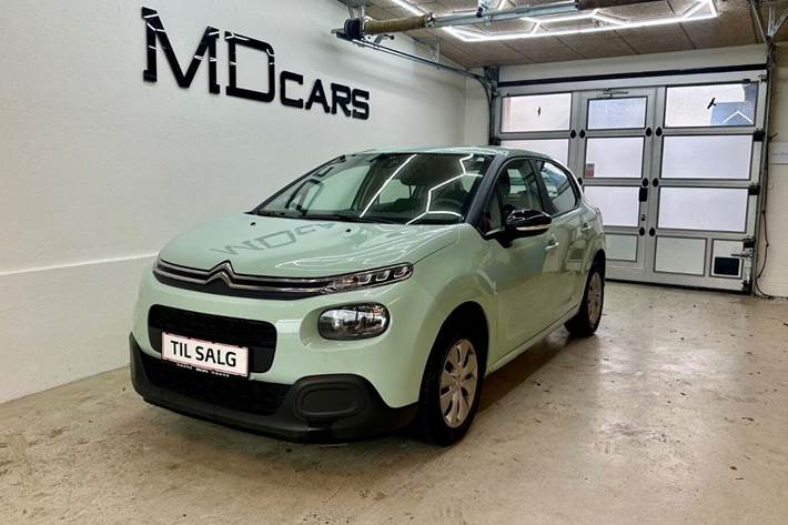 Turquoise Citroën C3 fra 2019 set udefra