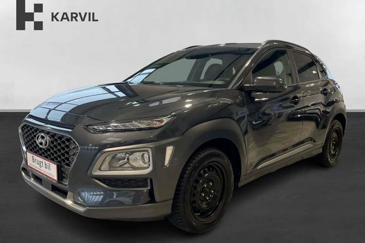 Grå Hyundai Kona fra 2020 set udefra