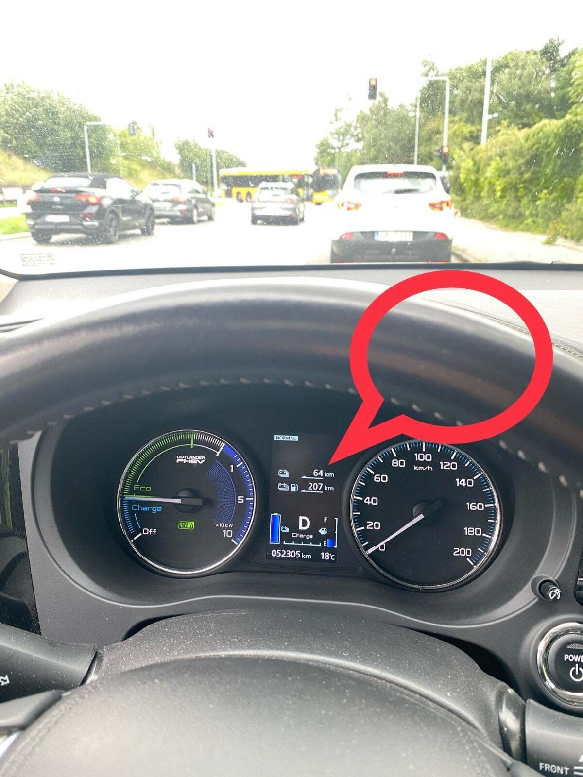 Sort Mitsubishi Outlander fra 2020