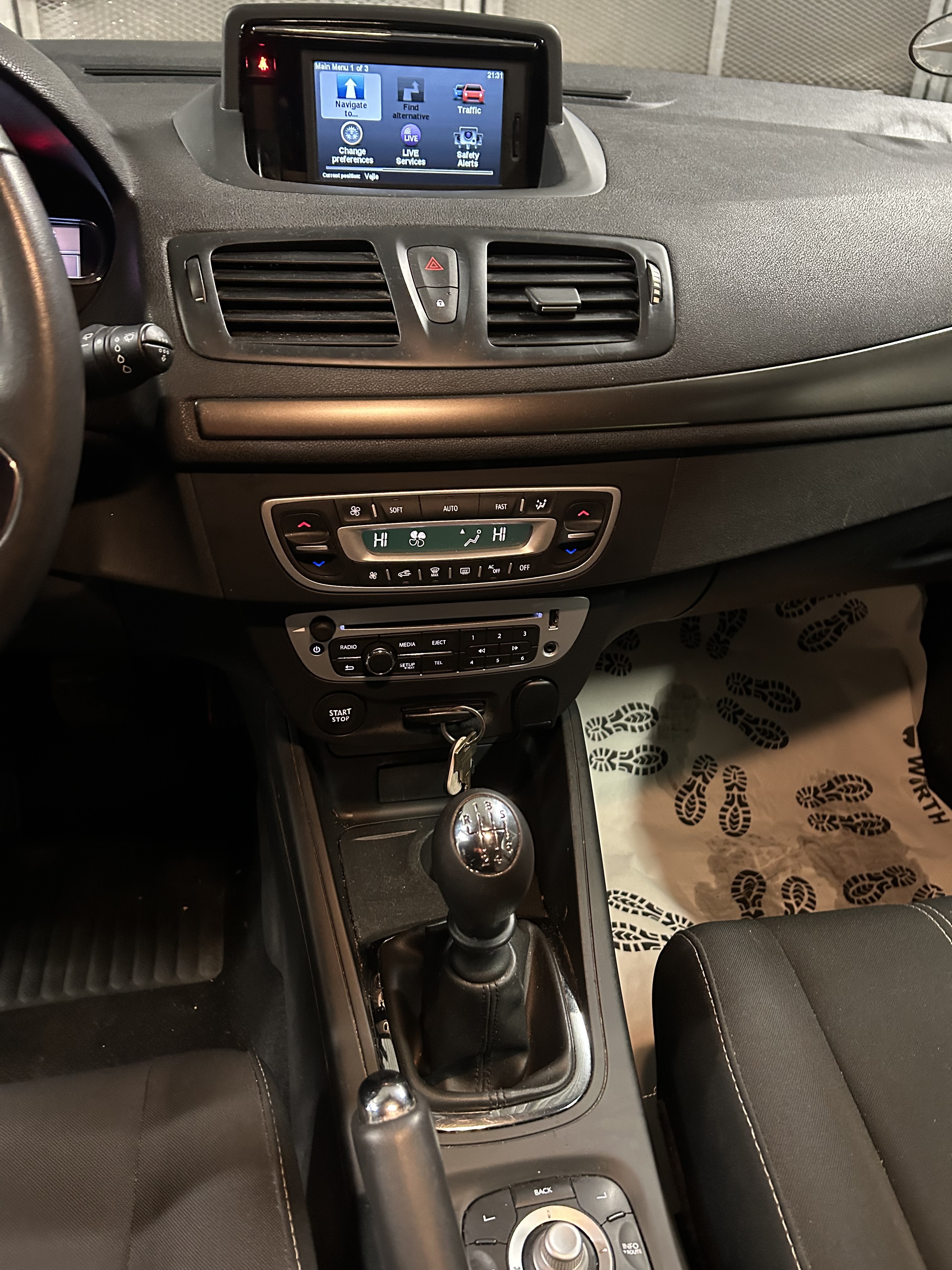 Grå Renault Mégane fra 2014
