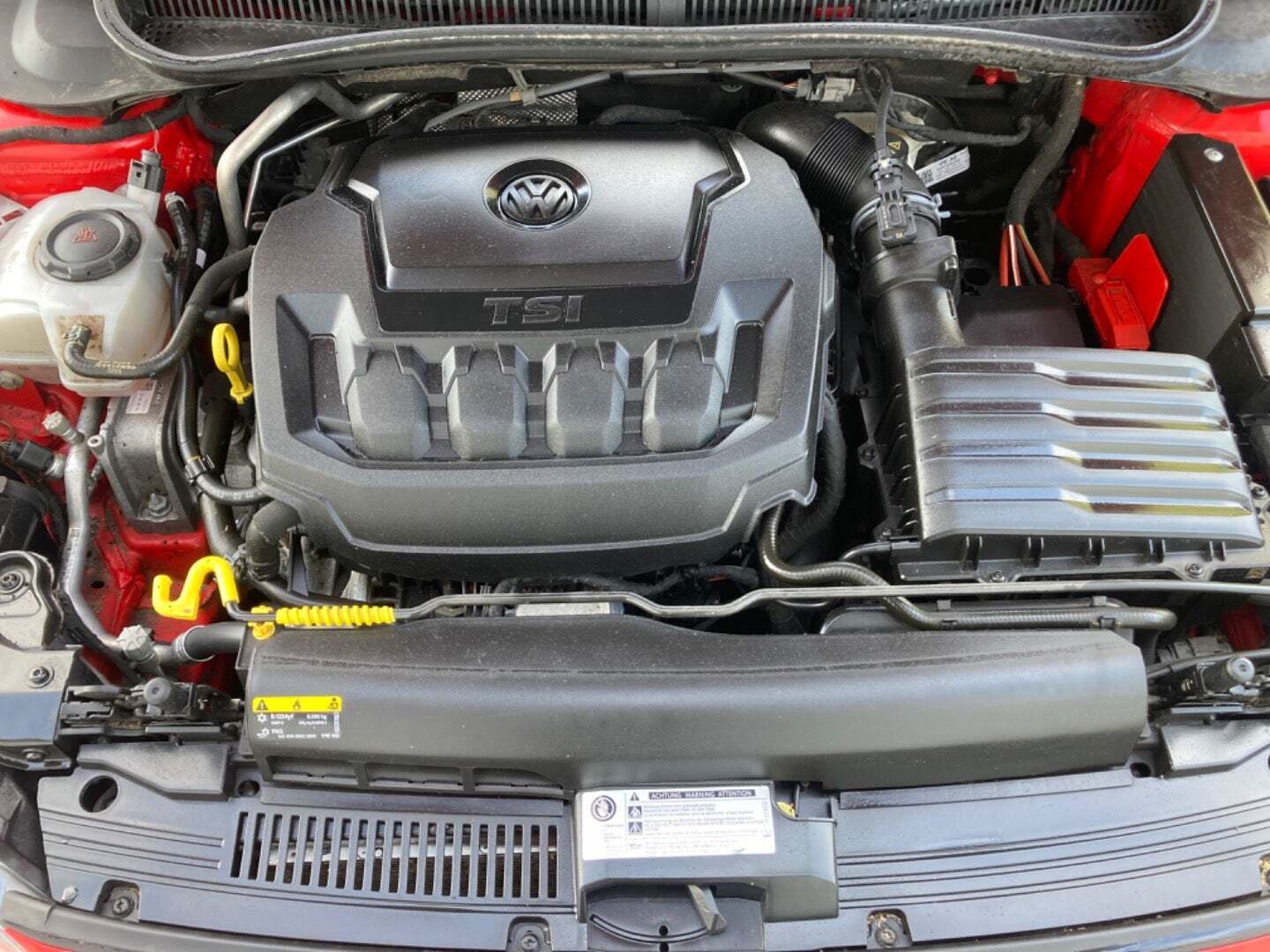 Rød VW Polo fra 2018