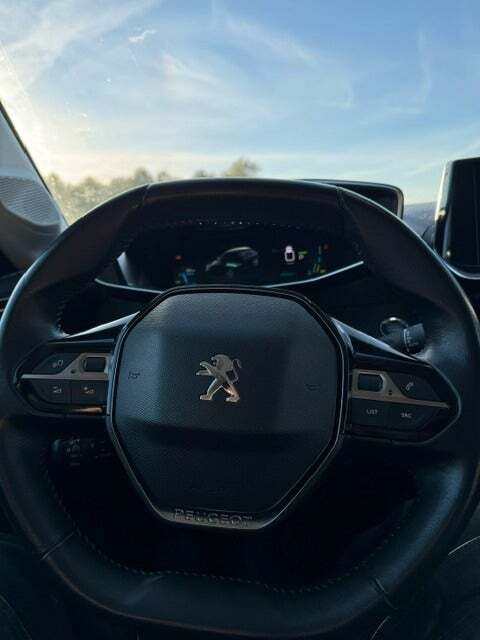 Blå Peugeot e-208 fra 2020