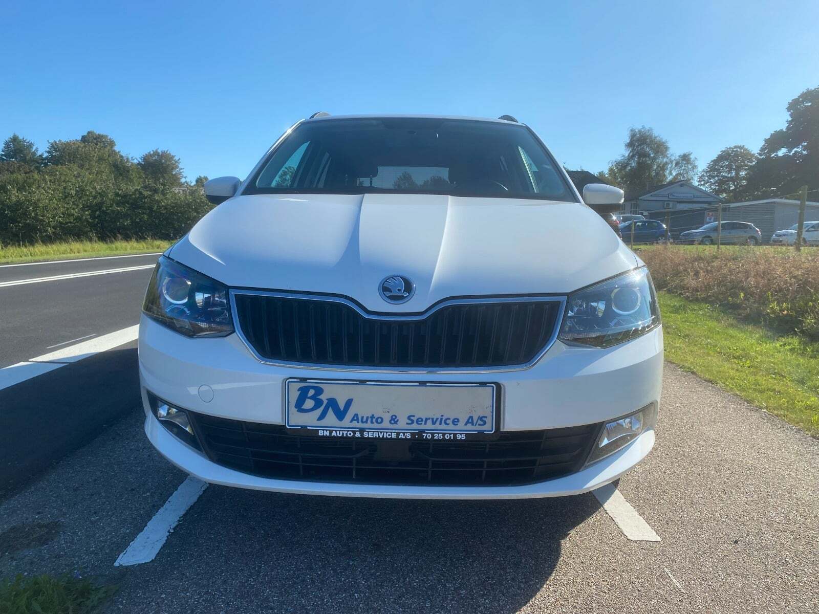 Hvid Skoda Fabia fra 2016