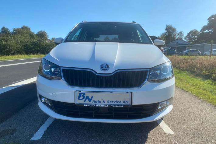 Hvid Skoda Fabia fra 2016