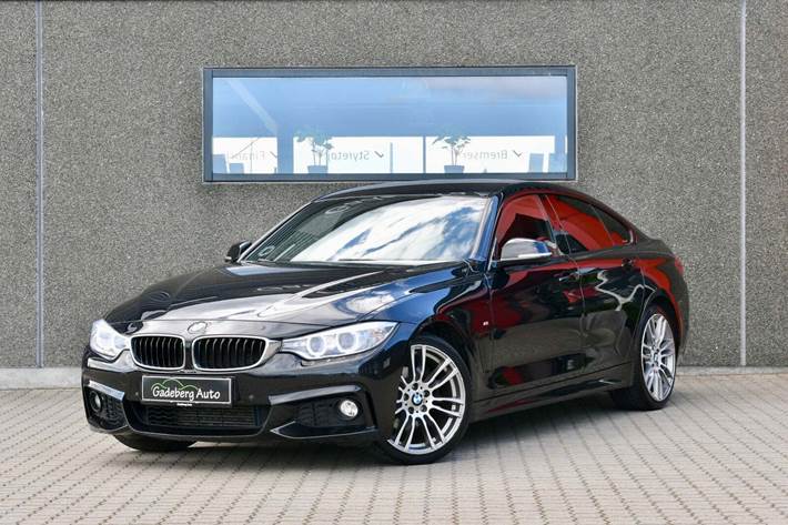 Sort BMW 420d fra 2015 set udefra