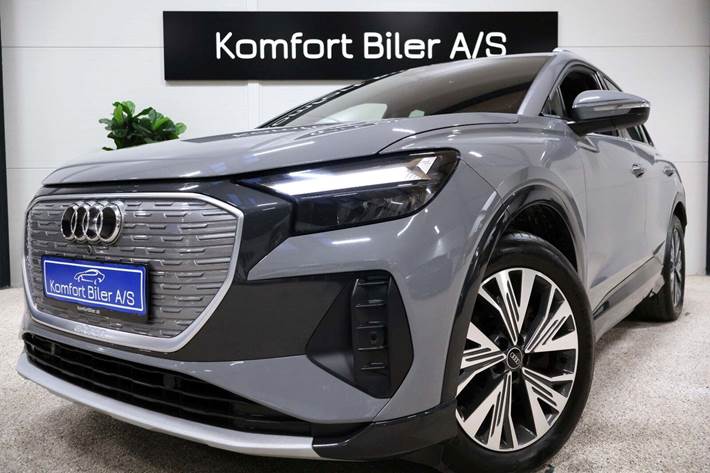 Grå Audi Q4 e-tron fra 2022