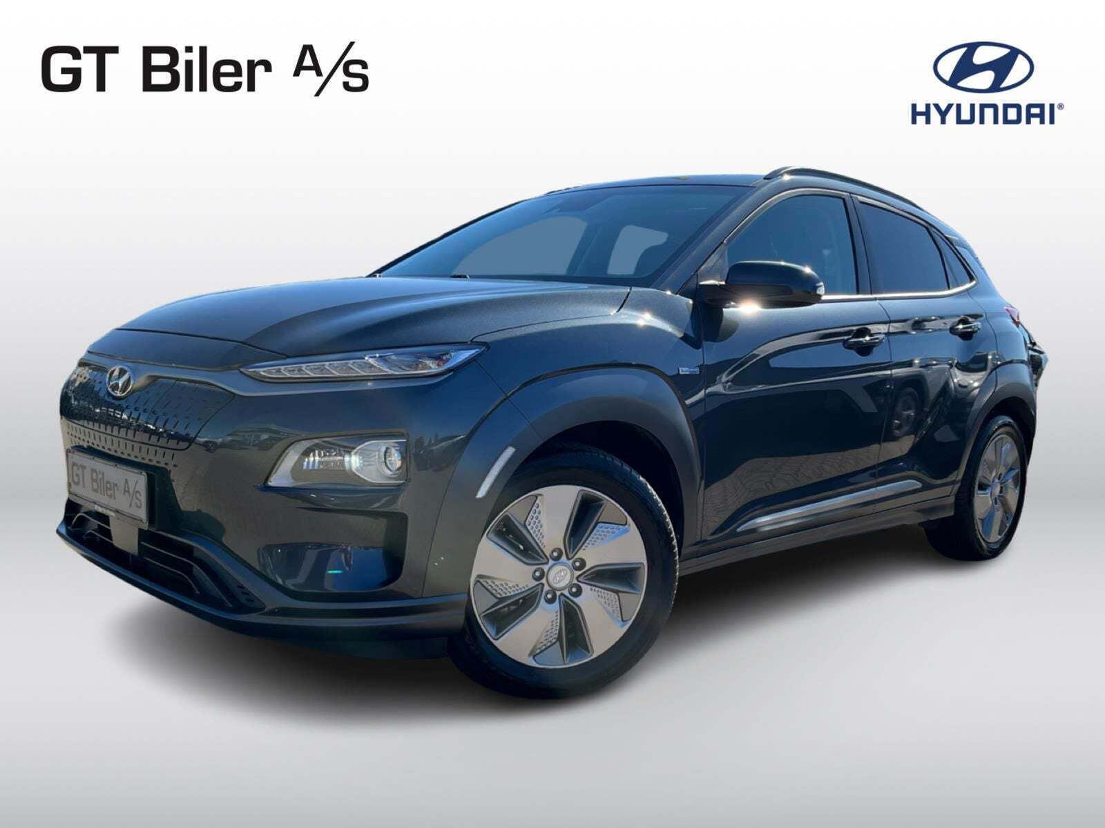 Grå Hyundai Kona fra 2020 set udefra