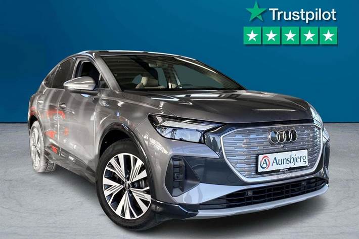 Sølv Audi Q4 e-tron fra 2022