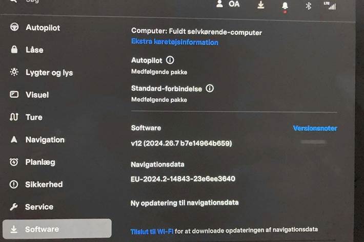Sort Tesla Model 3 fra 2023