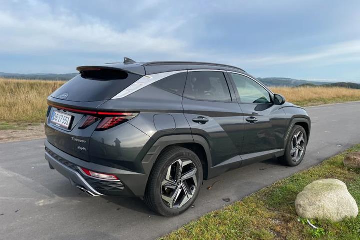 Grå Hyundai Tucson fra 2021