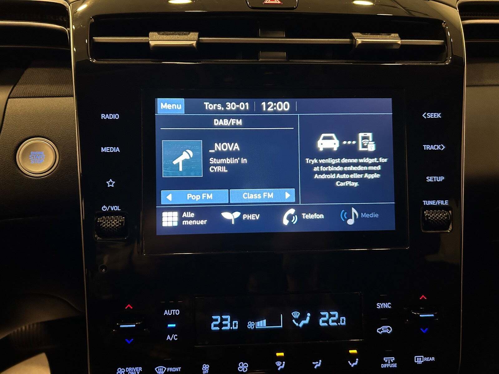 Grå Hyundai Tucson fra 2022