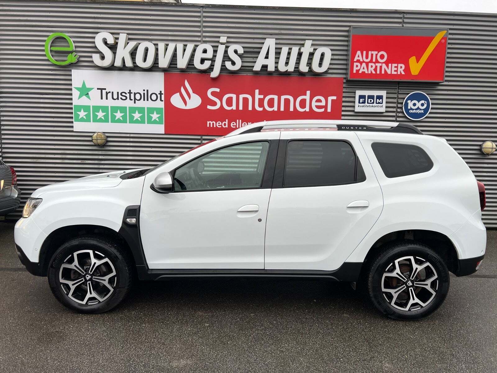 Hvid Dacia Duster fra 2019