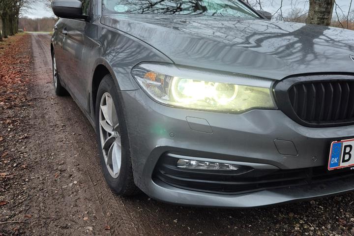 Sølv BMW 5-Serie fra 2018