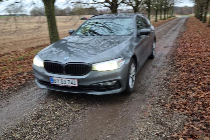 Sølv BMW 5-Serie fra 2018