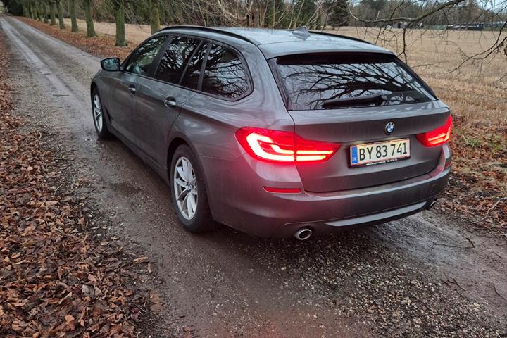 Sølv BMW 5-Serie fra 2018