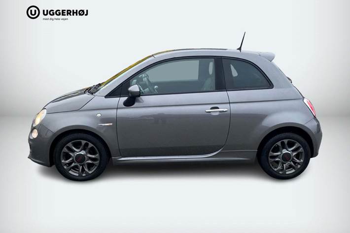 Grå Fiat 500 fra 2015